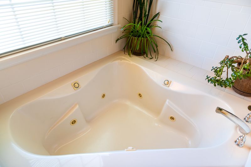 Spa-Style Corner Bathtub